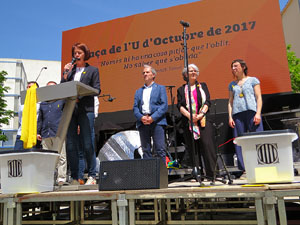 Inaguraci&oacute; oficial de la pla&ccedil;a de l'U d'octubre 2017 al barri del Mercadal