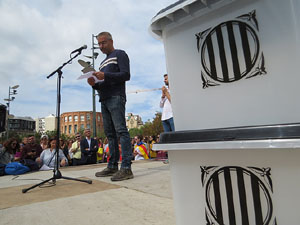 Commemoraci&oacute; de l'1-O a la pla&ccedil;a de l'U d'octubre de 2017