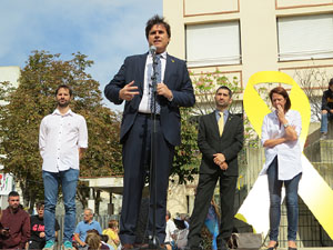 Commemoraci&oacute; de l'1-O a la pla&ccedil;a de l'U d'octubre de 2017