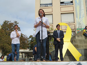 Commemoraci&oacute; de l'1-O a la pla&ccedil;a de l'U d'octubre de 2017