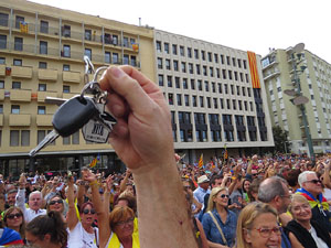 Commemoraci&oacute; de l'1-O a la pla&ccedil;a de l'U d'octubre de 2017