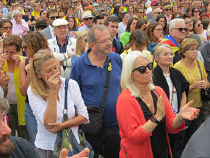 Commemoraci&oacute; de l'1-O a la pla&ccedil;a de l'U d'octubre de 2017