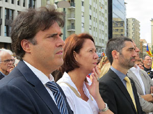 Commemoraci&oacute; de l'1-O a la pla&ccedil;a de l'U d'octubre de 2017