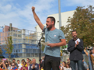 Commemoraci&oacute; de l'1-O a la pla&ccedil;a de l'U d'octubre de 2017
