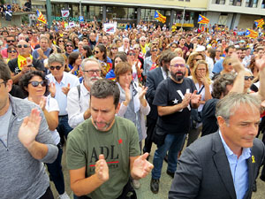 Commemoraci&oacute; de l'1-O a la pla&ccedil;a de l'U d'octubre de 2017