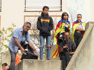 Commemoraci&oacute; de l'1-O a la pla&ccedil;a de l'U d'octubre de 2017