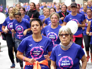 Cursa de la Dona 2018. Concentraci&oacute; i sortida del Parc de la Devesa, cursa pels carrers de Girona i arribada a la Copa