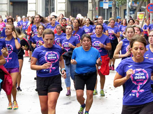 Cursa de la Dona 2018. Concentraci&oacute; i sortida del Parc de la Devesa, cursa pels carrers de Girona i arribada a la Copa