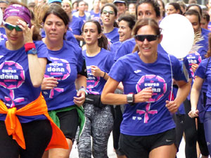 Cursa de la Dona 2018. Concentraci&oacute; i sortida del Parc de la Devesa, cursa pels carrers de Girona i arribada a la Copa
