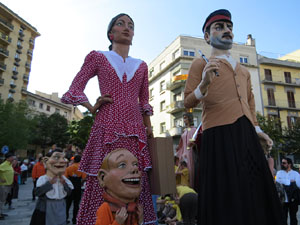 Fires 2018. 37a. Trobada de Gegants de Fires de Sant Narc&iacute;s. La cercavila
