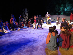 Nadal 2018 a Girona. Assaig de 'Els Pastorets de Girona' al Teatre Municipal