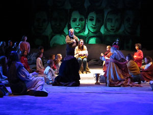 Nadal 2018 a Girona. Assaig de 'Els Pastorets de Girona' al Teatre Municipal