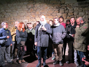 Manifestaci&oacute; per la detenci&oacute; del alcaldes de Verges i Celr&agrave;, Ignasi Sabater i Daniel Cornell&agrave;, i catorze persones m&eacute;s