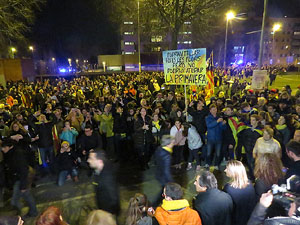 21F Vaga general. La manifestació més gran de la història de Girona, amb 70.000 participants
