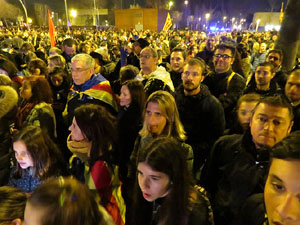 21F Vaga general. La manifestació més gran de la història de Girona, amb 70.000 participants