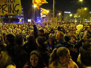 21F Vaga general. La manifestació més gran de la història de Girona, amb 70.000 participants