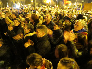 21F Vaga general. La manifestació més gran de la història de Girona, amb 70.000 participants