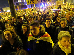 21F Vaga general. La manifestació més gran de la història de Girona, amb 70.000 participants