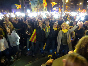 21F Vaga general. La manifestació més gran de la història de Girona, amb 70.000 participants