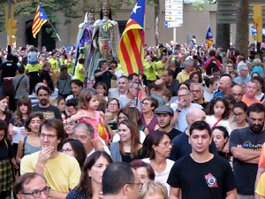 Manifestaci&oacute; contra la viol&egrave;ncia de l'Estat. Pre-commemoraci&oacute; de l'1-O