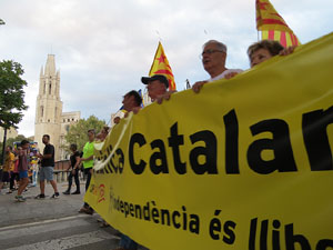 Manifestaci&oacute; contra la viol&egrave;ncia de l'Estat. Pre-commemoraci&oacute; de l'1-O