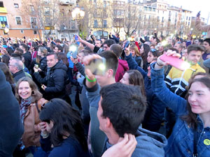 Festival Strenes 2019. Concert inaugural al terrat del punt d'Informació de la Rambla, a càrrec d'Oques Grasses