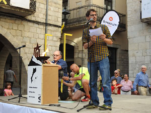 Arribada de la Flama del Canigó 2019 a la plaça del Vi