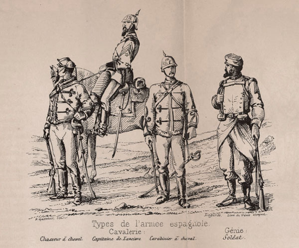 Tropes al final de les Guerres Carlines segons l'ordre general del 16 de novembre de 1875. Cavalleria