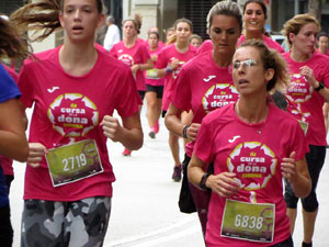 Cursa de la Dona 2019. Concentraci&oacute; i sortida del Parc de la Devesa, cursa pels carrers de Girona i arribada a la Copa