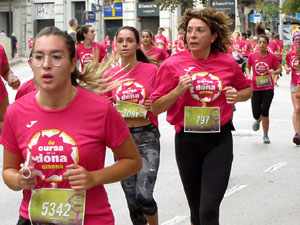 Cursa de la Dona 2019. Concentraci&oacute; i sortida del Parc de la Devesa, cursa pels carrers de Girona i arribada a la Copa