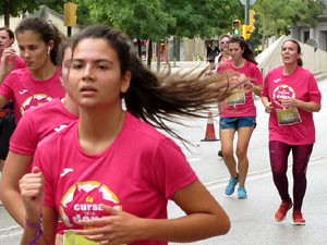 Cursa de la Dona 2019. Concentraci&oacute; i sortida del Parc de la Devesa, cursa pels carrers de Girona i arribada a la Copa