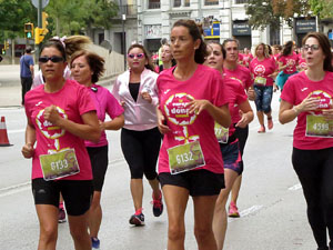 Cursa de la Dona 2019. Concentraci&oacute; i sortida del Parc de la Devesa, cursa pels carrers de Girona i arribada a la Copa