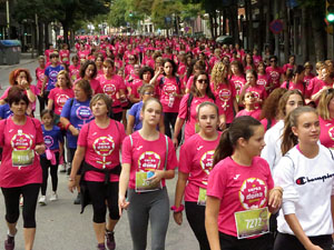 Cursa de la Dona 2019. Concentraci&oacute; i sortida del Parc de la Devesa, cursa pels carrers de Girona i arribada a la Copa
