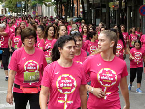 Cursa de la Dona 2019. Concentraci&oacute; i sortida del Parc de la Devesa, cursa pels carrers de Girona i arribada a la Copa