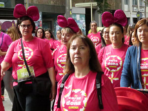 Cursa de la Dona 2019. Concentraci&oacute; i sortida del Parc de la Devesa, cursa pels carrers de Girona i arribada a la Copa