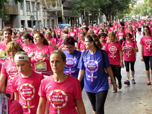 Cursa de la Dona 2019. Concentraci&oacute; i sortida del Parc de la Devesa, cursa pels carrers de Girona i arribada a la Copa