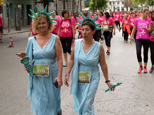 Cursa de la Dona 2019. Concentraci&oacute; i sortida del Parc de la Devesa, cursa pels carrers de Girona i arribada a la Copa