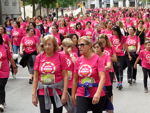 Cursa de la Dona 2019. Concentraci&oacute; i sortida del Parc de la Devesa, cursa pels carrers de Girona i arribada a la Copa