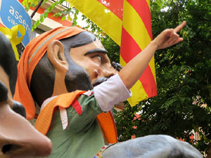 Fires 2019. Passejada amb els capgrossos de la ciutat i Fal&middot;lera Gironina