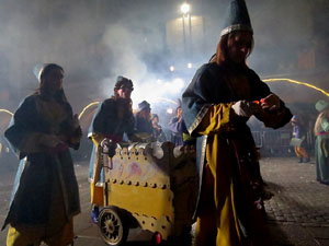 La Cavalcada de Reis 2020. Arribada del seguici a la pla&ccedil;a del Vi