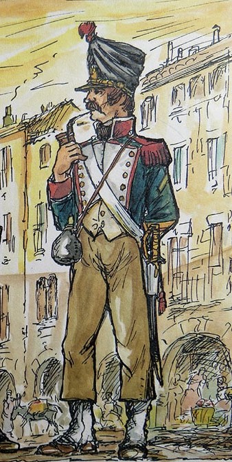 Sergent de la divisió Duhesme. 1808