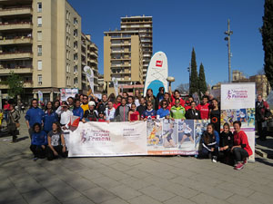 VIII Jornada de l'Esport Femení 2020 a la plaça Salvador Espriu, la de Francesc Calvet i Rubalcaba, la plaça Catalunya i el riu Onyar