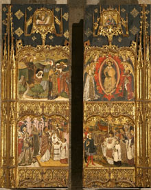 Retaule de Sant Miquel. Joan Antigó, Honorat Borrassà i Francesc Vergós I. Segle XV. Tremp sobre fusta