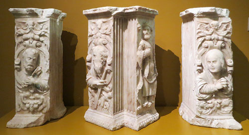 Pilastres de retaule. Ca. 1500-1550. Alabastre