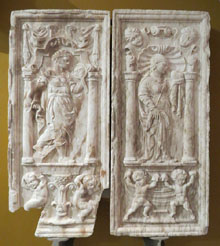 Virtuts cardinals: la justícia, la prudència i la temprança. 1500-1550. Alabastre