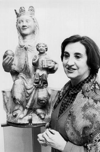 Maria Rosa Ferrer, directora del Museu Diocesà de Girona. 1990
