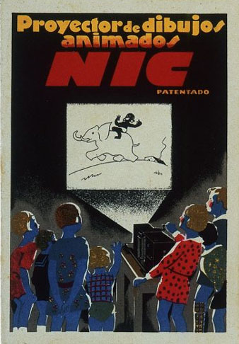 Portada dun manual dinstruccions dúss. Proyector NIC, SA. Cine NIC. Barcelona, 1931-1950
