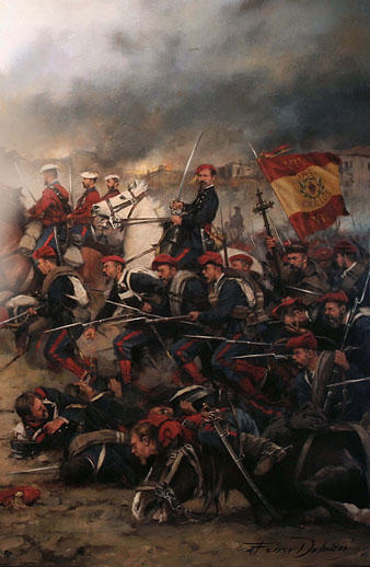 El General Rafael Tristany i Parera al front de les tropes carlines de Girona a la Tercera Guerra Carlina