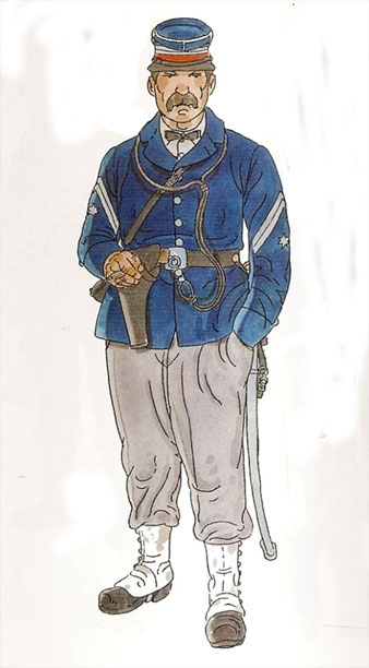 Voluntaris de la República. 1873. Capità de batalló dels Cossos Francs
