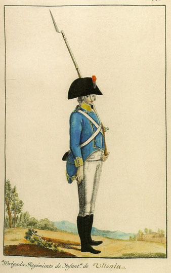 Fuseller del Regiment Ultònia, de guarnició a Girona durant els setges napoleònics
